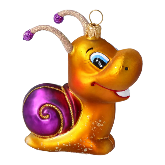 Ślimak Szklana Ozdoba