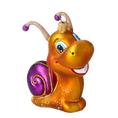 Load image into Gallery viewer, Cheerful Snail Ornament Handmade Glass Christmas ornament 2020-002
