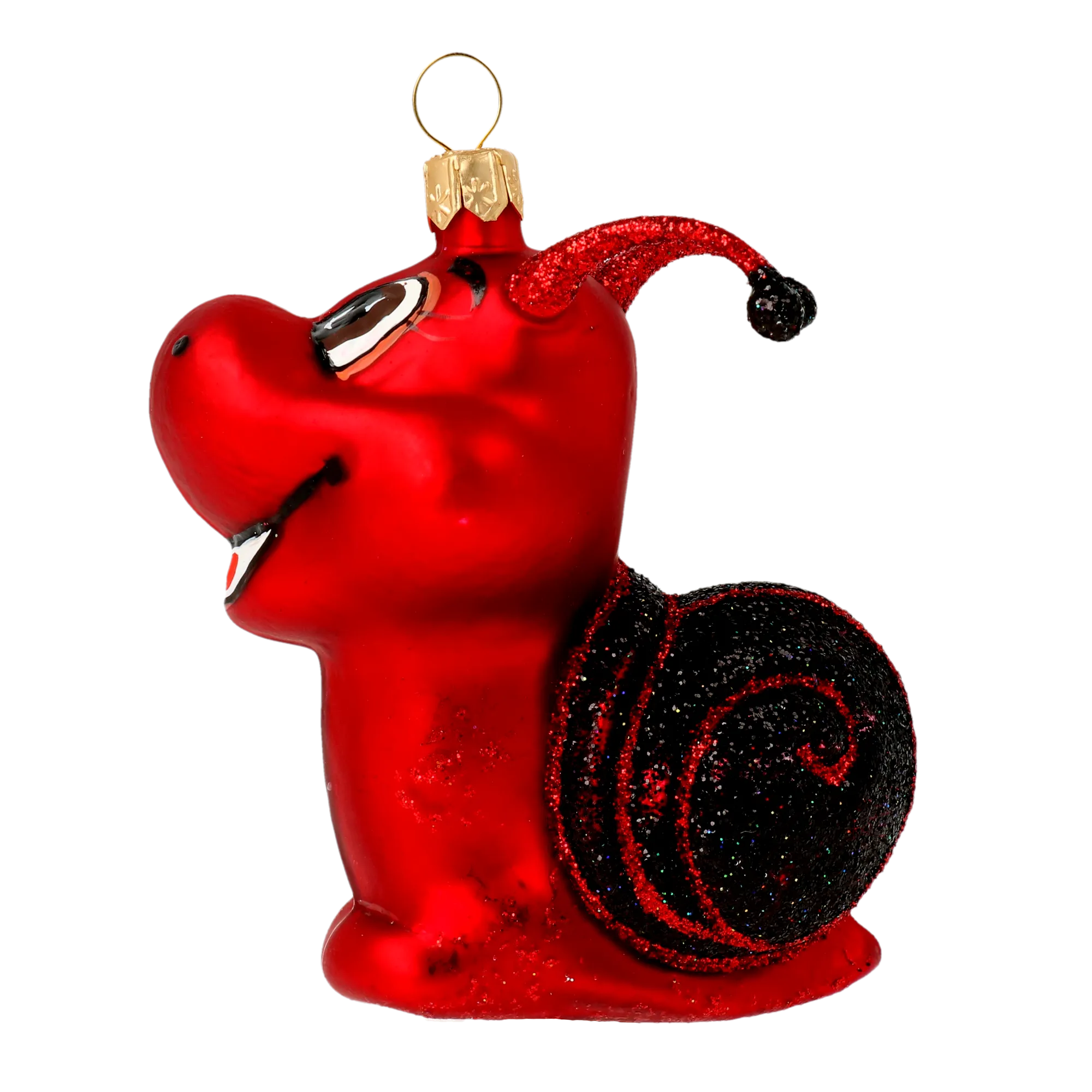 Scarlet Red Snail Premium christmas glass ornament 2020-003