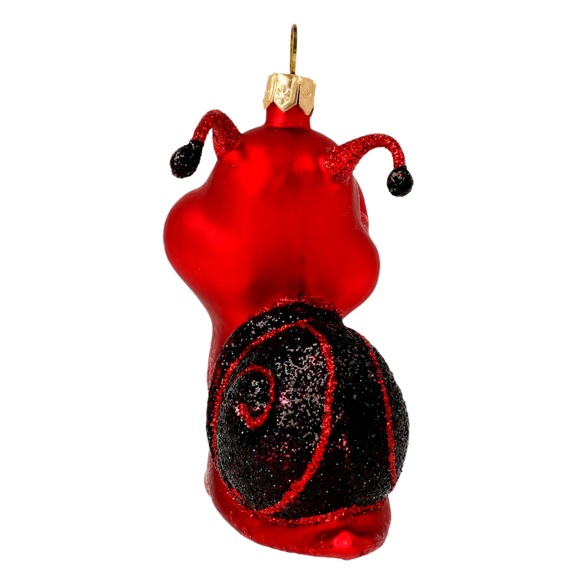 Scarlet Red Snail Premium christmas glass ornament 2020-003