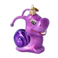 Jovial Amethyst Wanderer | Hand-Painted Glass Ornament | Blubom 2020-008