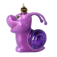 Załaduj obraz do przeglądarki galerii, Amethyst Garden Snail Premium christmas glass ornament 2020-008

