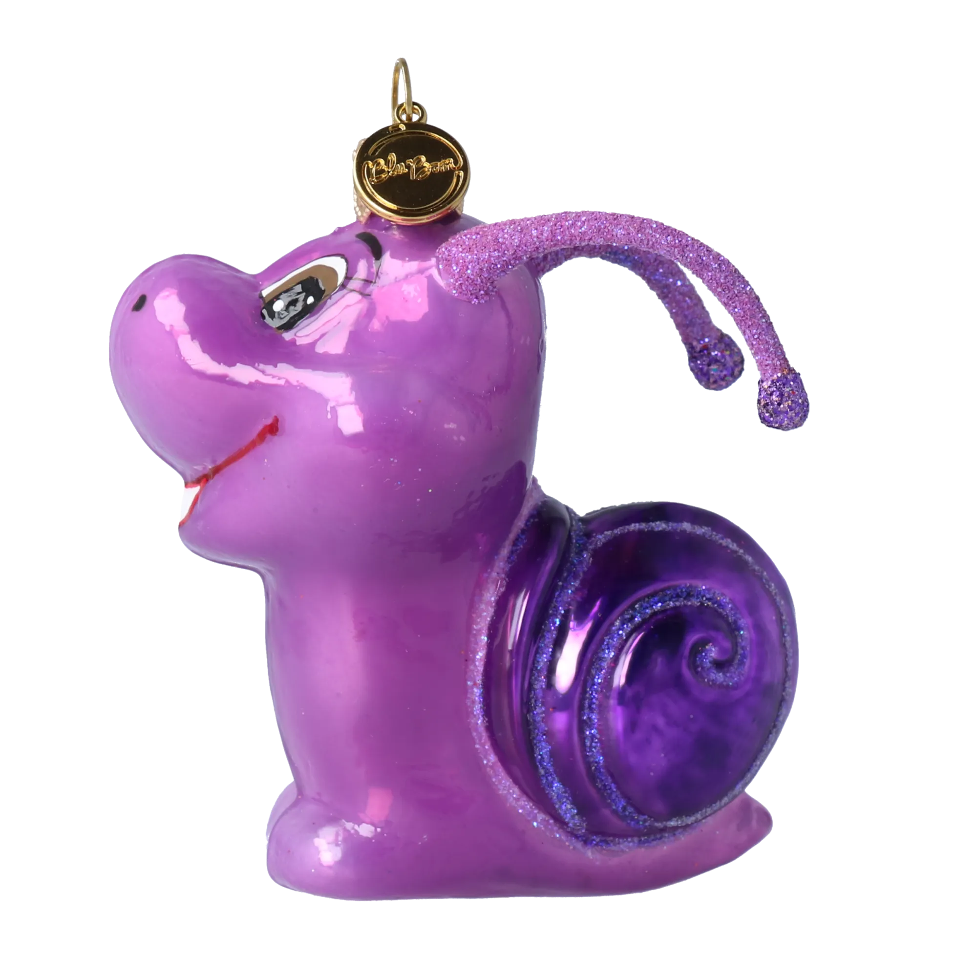 Amethyst Garden Snail Premium christmas glass ornament 2020-008