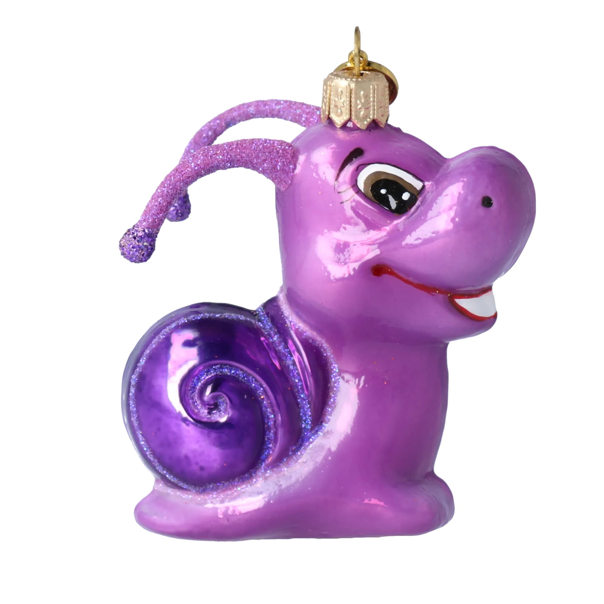 Amethyst Garden Snail Premium christmas glass ornament 2020-008