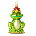 Verdant Sovereign | Hand-Painted Glass Ornament | Blubom 2020-010