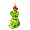 Załaduj obraz do przeglądarki galerii, Emerald Frog Prince Premium christmas glass ornament 2020-010

