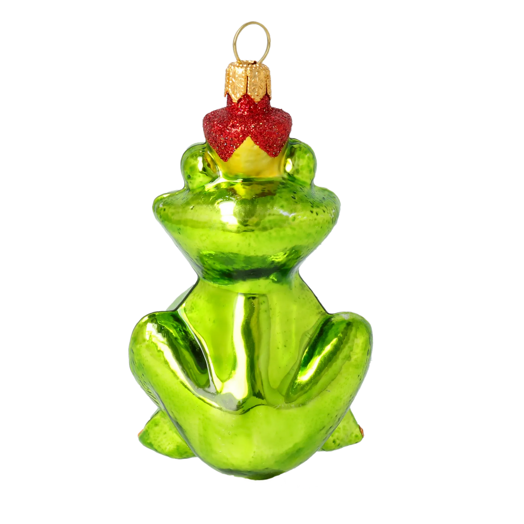Verdant Sovereign | Hand-Painted Glass Ornament | Blubom 2020-010