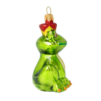 Verdant Sovereign | Hand-Painted Glass Ornament | Blubom 2020-010