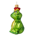 Załaduj obraz do przeglądarki galerii, Emerald Frog Prince Premium christmas glass ornament 2020-016
