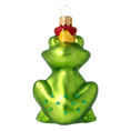 Załaduj obraz do przeglądarki galerii, Emerald Frog Prince Premium christmas glass ornament 2020-016
