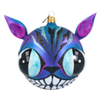 Załaduj obraz do przeglądarki galerii, Moon Cat. Handmade Glass Christmas ornament. 2020-017
