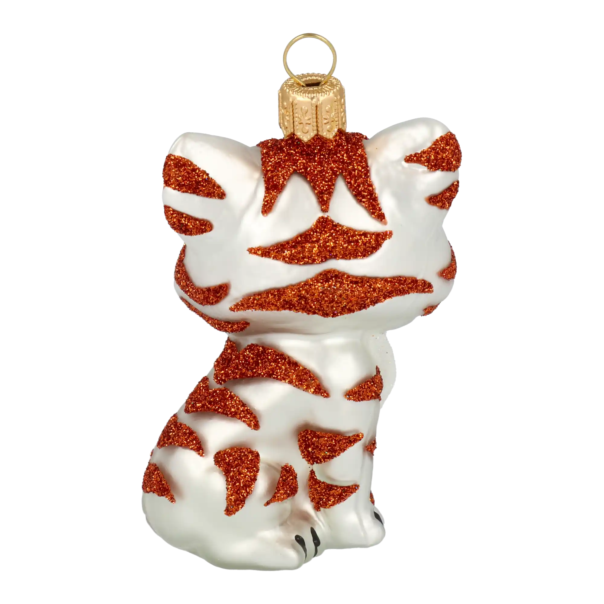 Kotek tygrysek Szklana Ozdoba Pasiasty kot