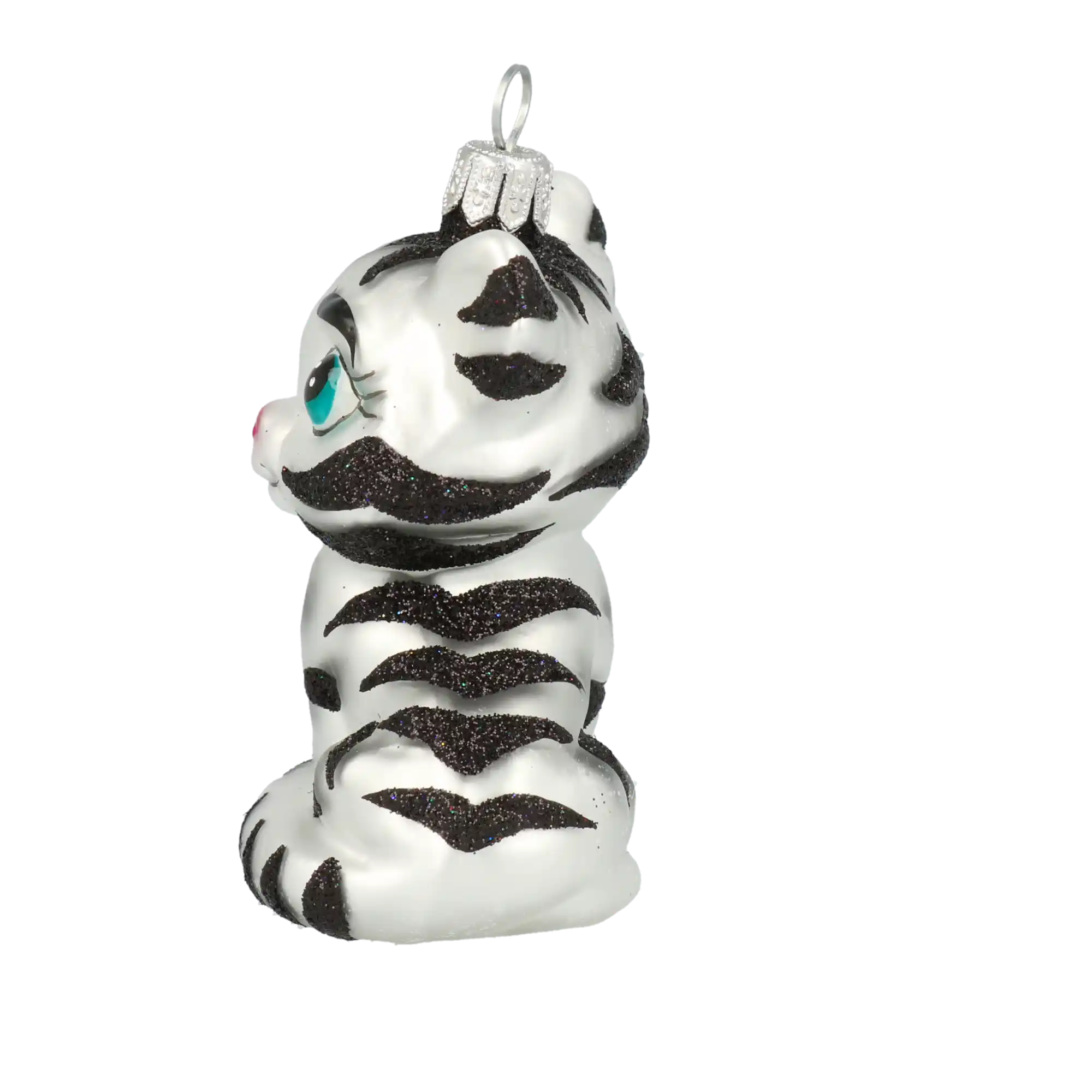 Mały Kotek w łatki Szklana Ozdoba Kot