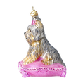 Load image into Gallery viewer, Miss Yorkie. Handmade Glass Christmas ornament Yorkshire Terrier 2020-039
