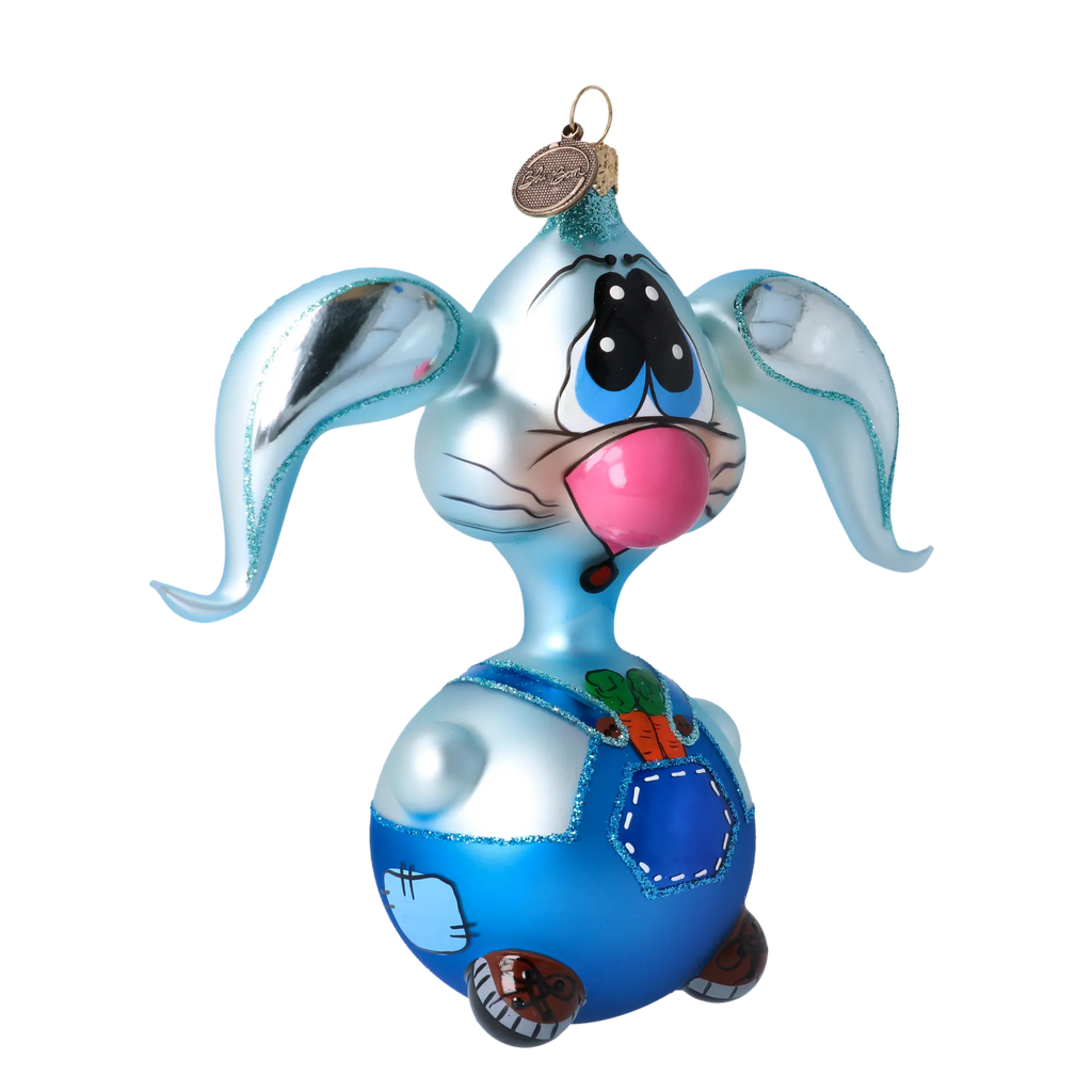 Wide Eyed Forager | Hand-Painted Glass Ornament | Blubom 2020-042