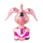 Startled Sweetheart | Hand-Painted Glass Ornament | Blubom 2020-043