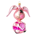 Startled Sweetheart | Hand-Painted Glass Ornament | Blubom 2020-043