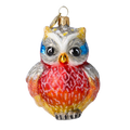 Vigilant Scarlet Sentry | Hand-Painted Glass Ornament | Blubom 2020-047