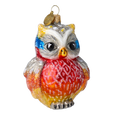 Załaduj obraz do przeglądarki galerii, Fairy Owl. Handmade Glass Christmas ornament. 2020-047
