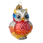 Vigilant Scarlet Sentry | Hand-Painted Glass Ornament | Blubom 2020-047