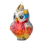 Vigilant Scarlet Sentry | Hand-Painted Glass Ornament | Blubom 2020-047