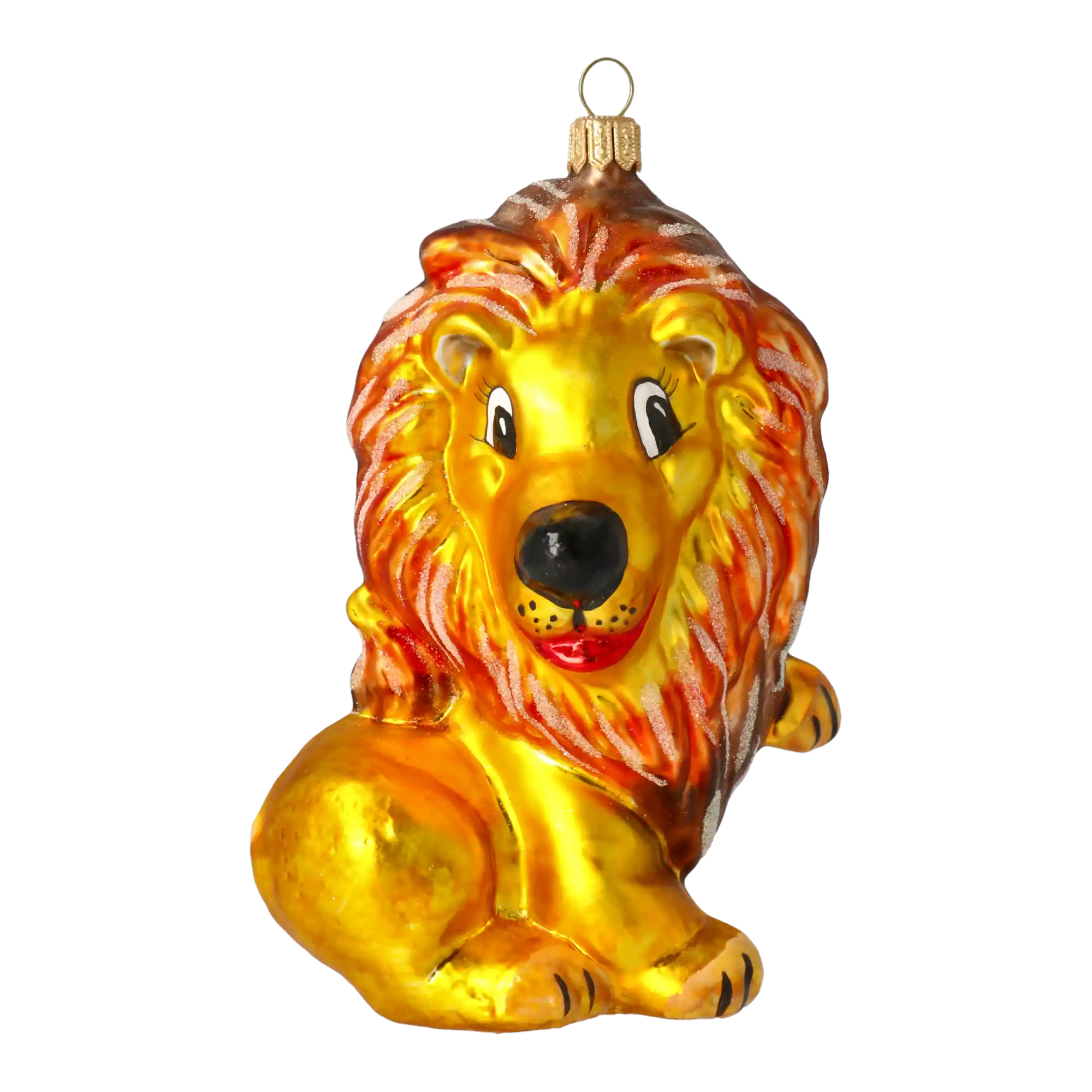 Lew Leo Król zwięrząt Szklana Ozdoba