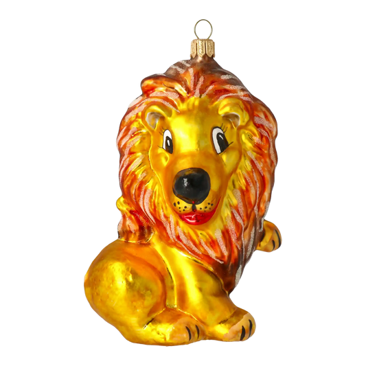 Lew Leo Król zwięrząt Szklana Ozdoba