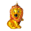 Noble Saffron Lion | Hand-Painted Glass Ornament | Blubom 2020-048