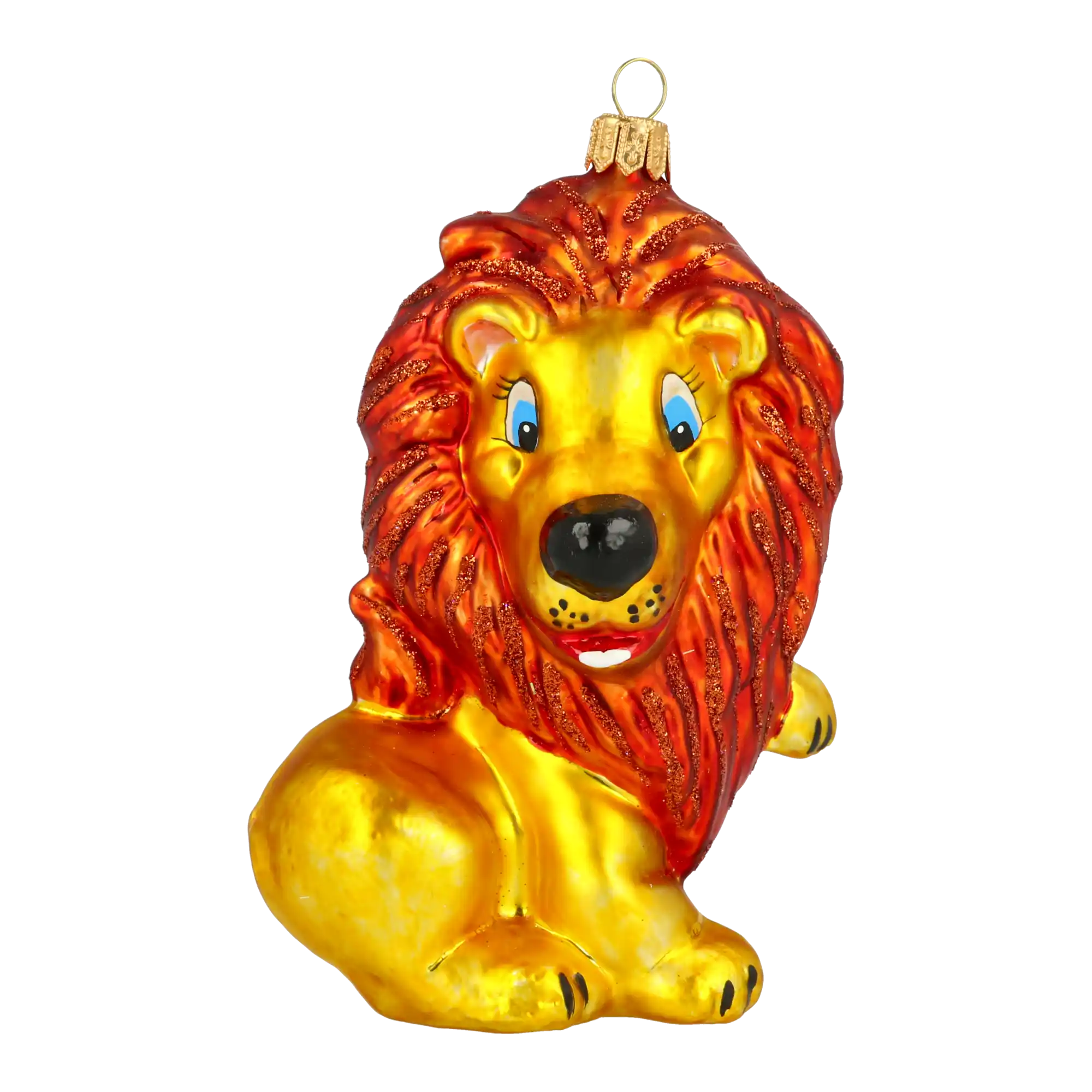 Młody Lew Leon Szklana Ozdoba Król Zwierząt