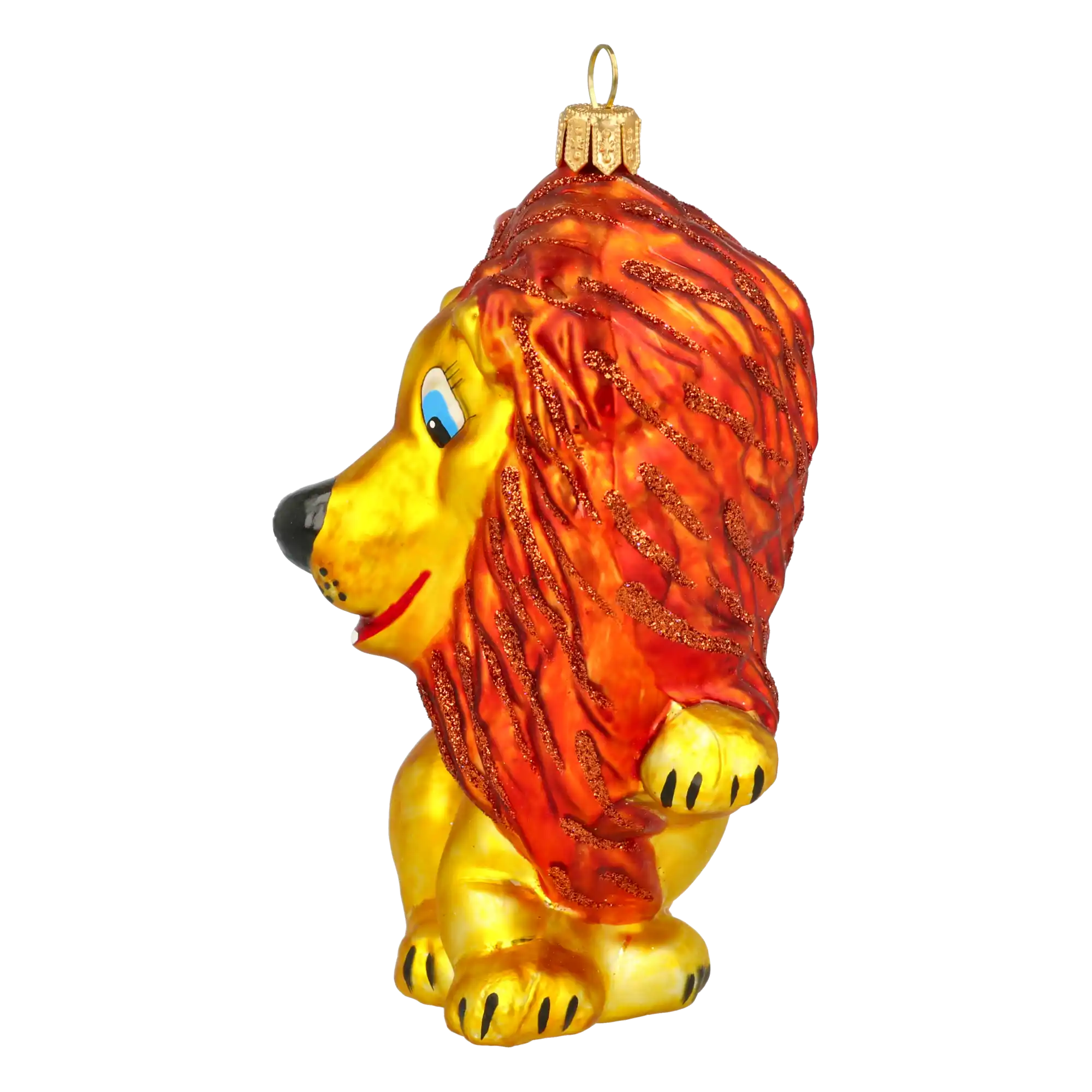 Młody Lew Leon Szklana Ozdoba Król Zwierząt