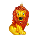 Valiant Amber Lion | Hand-Painted Glass Ornament | Blubom 2020-049
