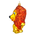 Valiant Amber Lion | Hand-Painted Glass Ornament | Blubom 2020-049