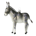 Załaduj obraz do przeglądarki galerii, Donkey grey. Handmade Glass Christmas ornament. 2020-055
