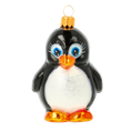 Load image into Gallery viewer, Midnight Frost Penguin Premium christmas glass ornament 2020-058

