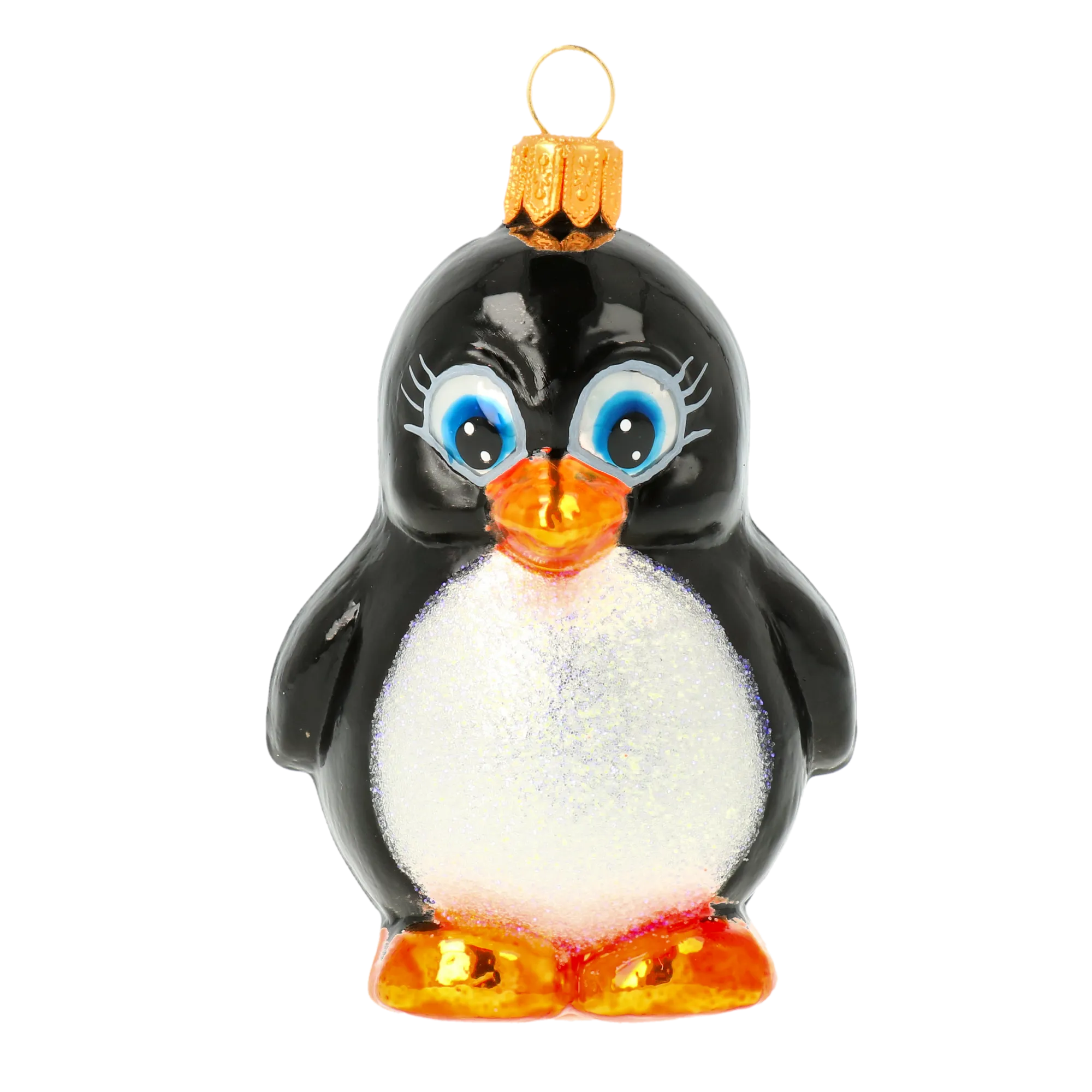 Midnight Frost Penguin Premium christmas glass ornament 2020-058