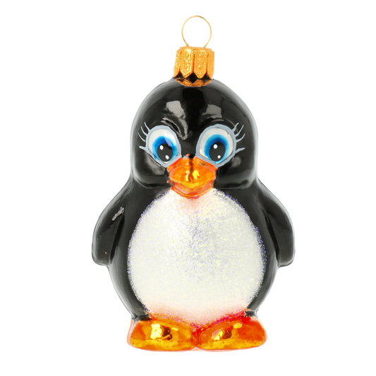 Midnight Frost Penguin Premium christmas glass ornament 2020-058