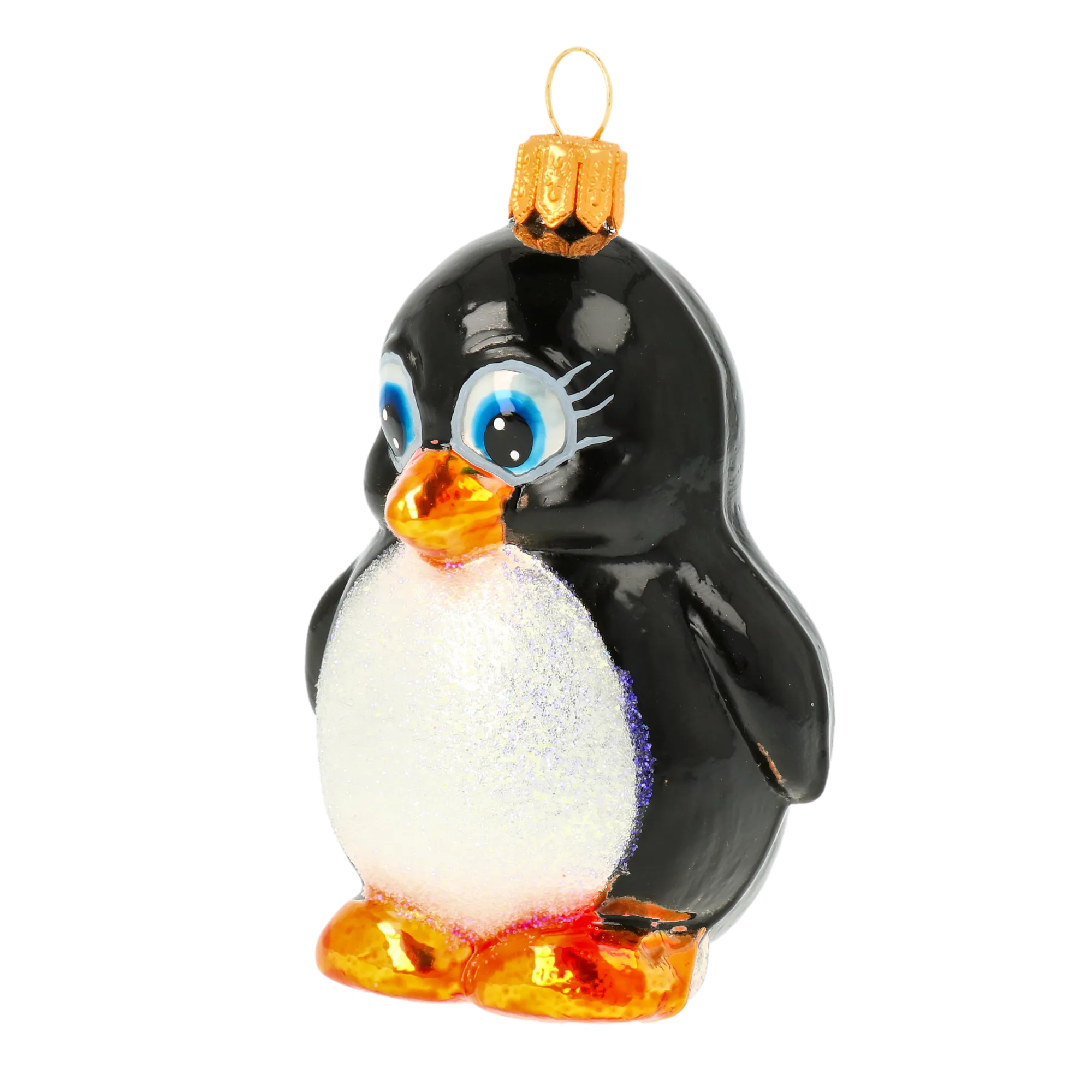 Midnight Frost Penguin Premium christmas glass ornament 2020-058