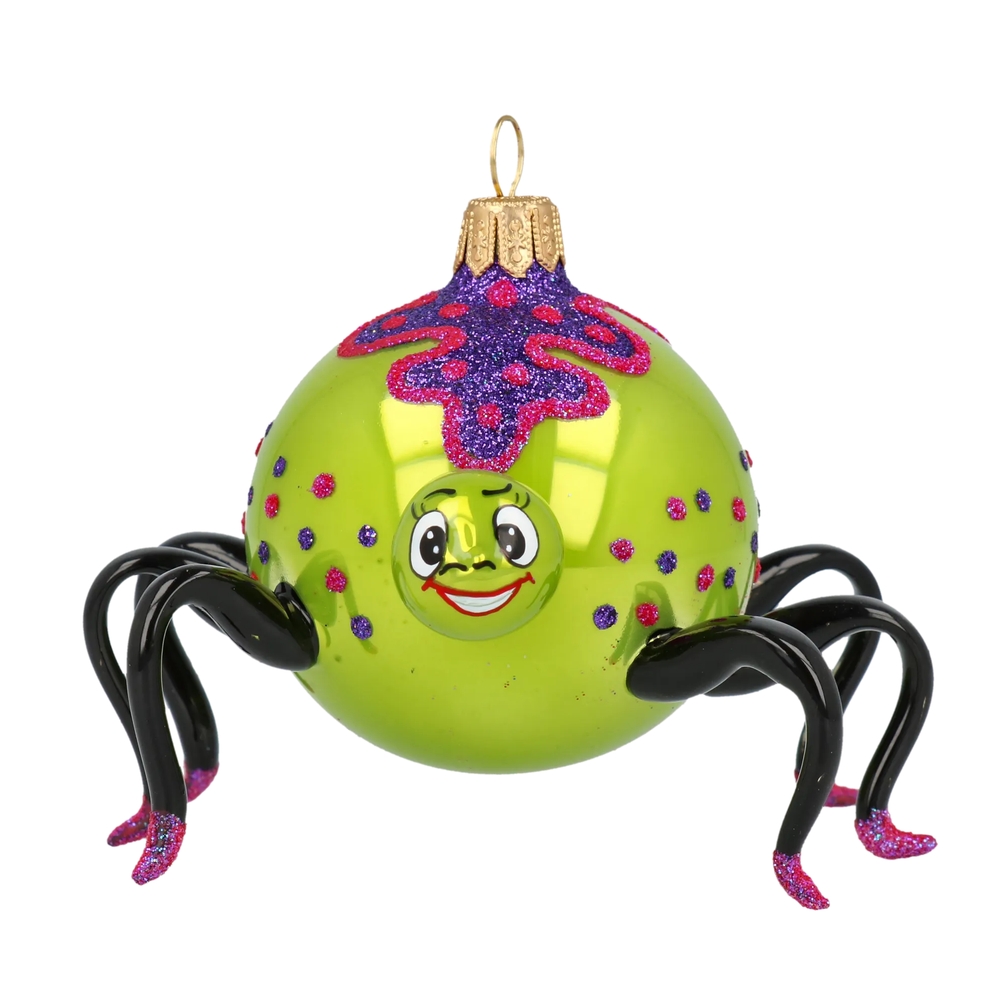 Creeper – Halloween Spider Ornament Handmade Glass Christmas ornament 2020-060