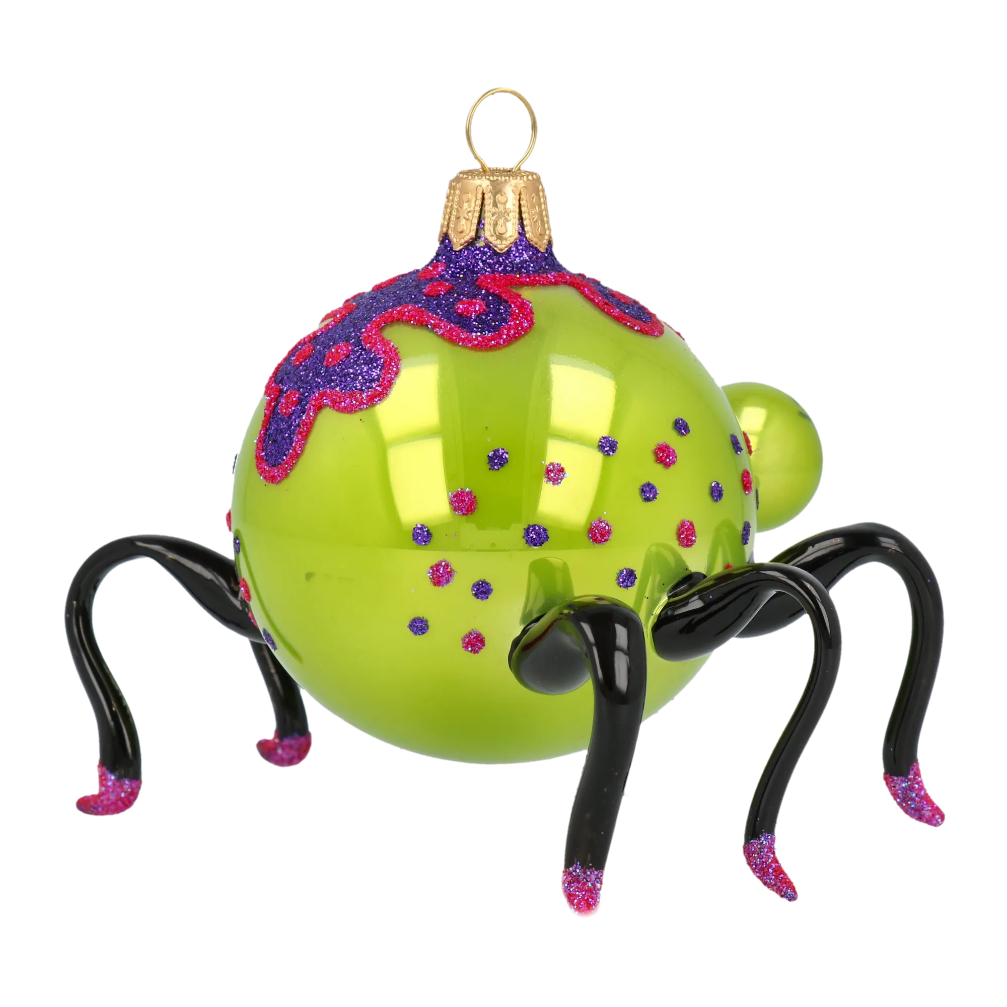 Creeper – Halloween Spider Ornament Handmade Glass Christmas ornament 2020-060