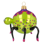 Mirthful Weaver | Hand-Painted Glass Ornament | Blubom 2020-060