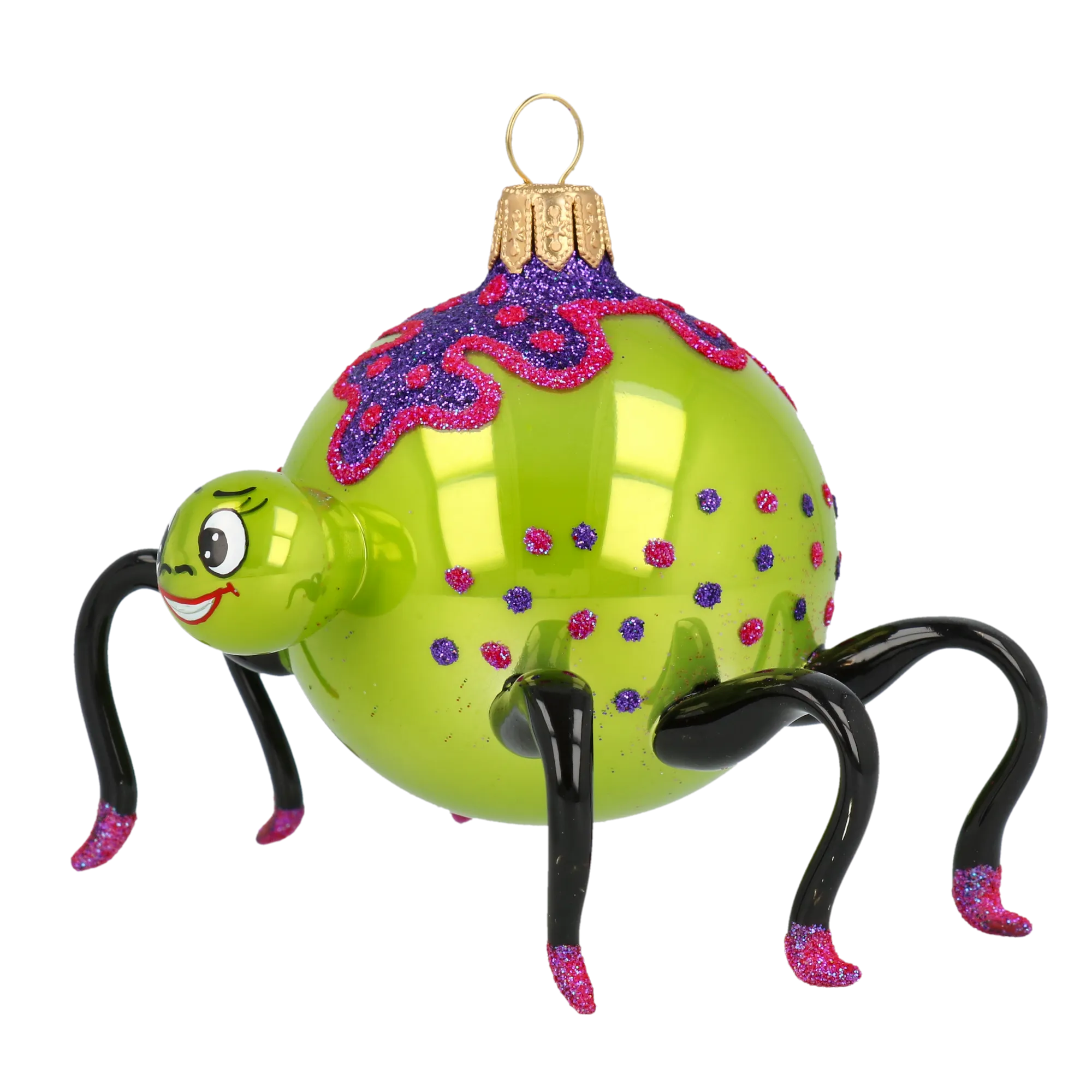 Creeper – Halloween Spider Ornament Handmade Glass Christmas ornament 2020-060