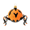 Load image into Gallery viewer, Spooky Blaze  Halloween Spider  Glass Christmas ornament free blowing

