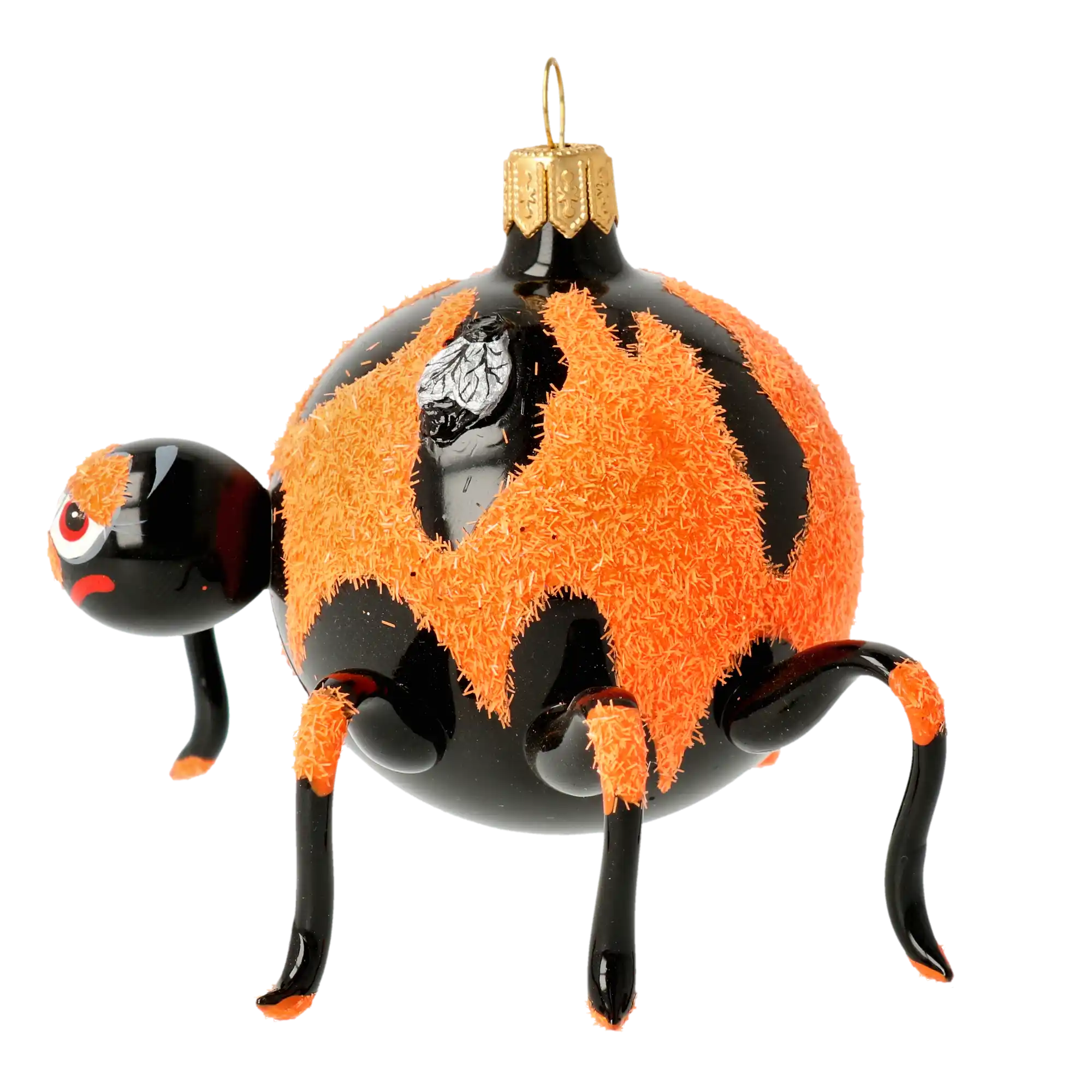 Spooky Blaze  Halloween Spider  Glass Christmas ornament free blowing