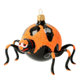 Load image into Gallery viewer, Spooky Blaze  Halloween Spider  Glass Christmas ornament free blowing 2020-062
