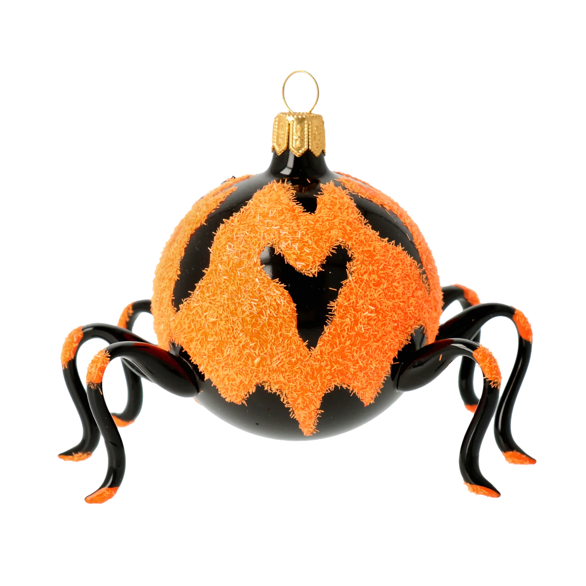 Spooky Blaze  Halloween Spider  Glass Christmas ornament free blowing 2020-062