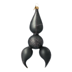 Nocturnal Violet Sentinel | Hand-Painted Glass Ornament | Blubom 2020-065