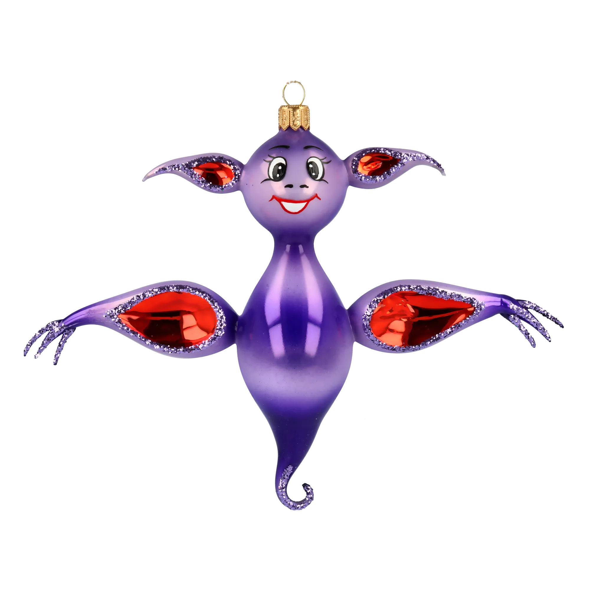 Amethyst Midnight Bat Premium christmas glass ornament 2020-068