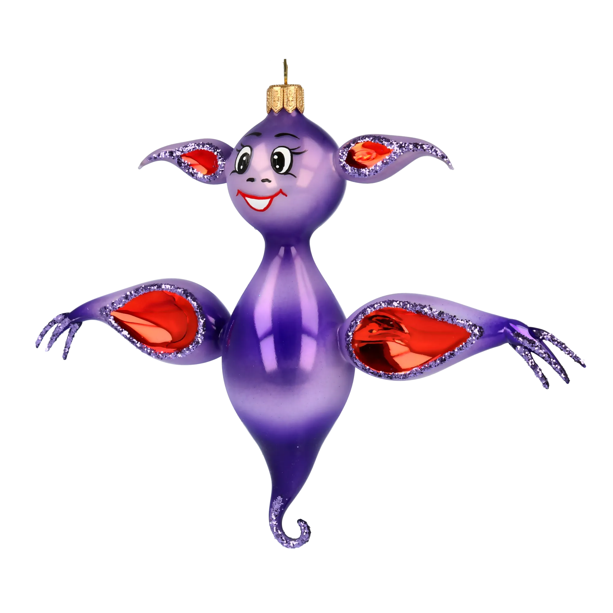 Amethyst Midnight Bat Premium christmas glass ornament 2020-068