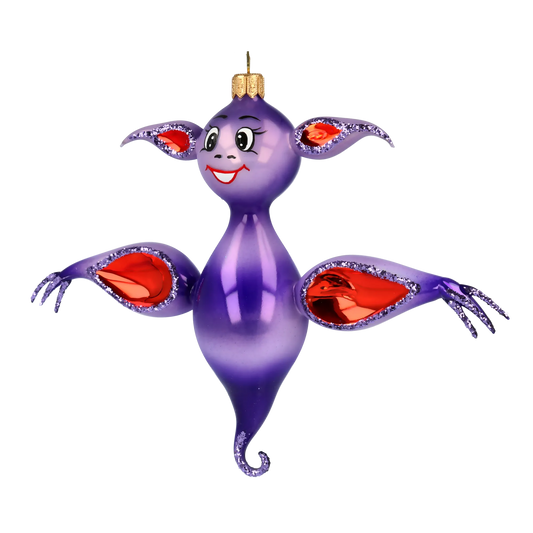 Amethyst Midnight Bat Premium christmas glass ornament 2020-068