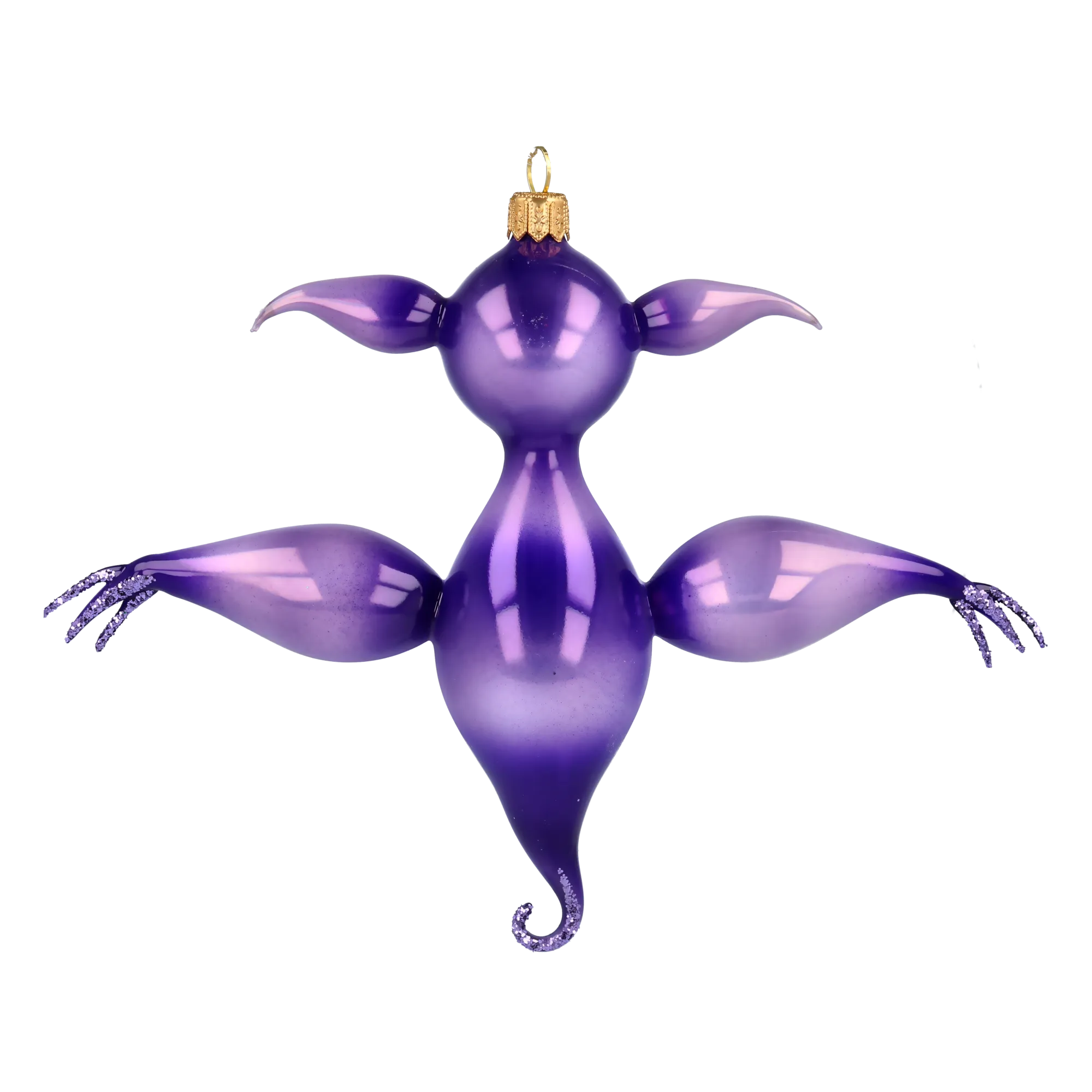 Amethyst Midnight Bat Premium christmas glass ornament 2020-068